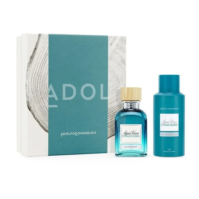 ESTUCHE ADOLFO DOMINGUEZ AGUA FRESCA CITRUS CEDRO
