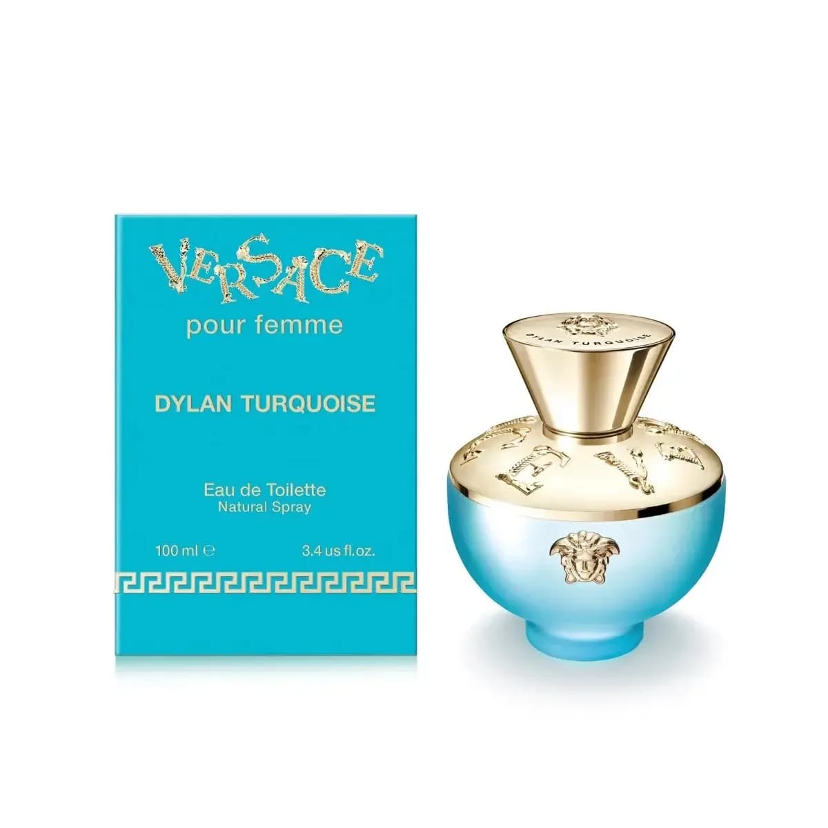 VERSACE POUR FEMME DYLAN TURQUOISE 3.4 EDT SP WOMEN
